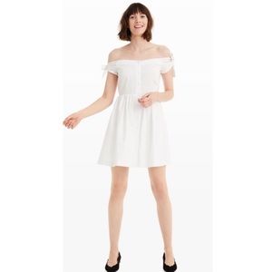Club Monaco off shoulder poplin dress